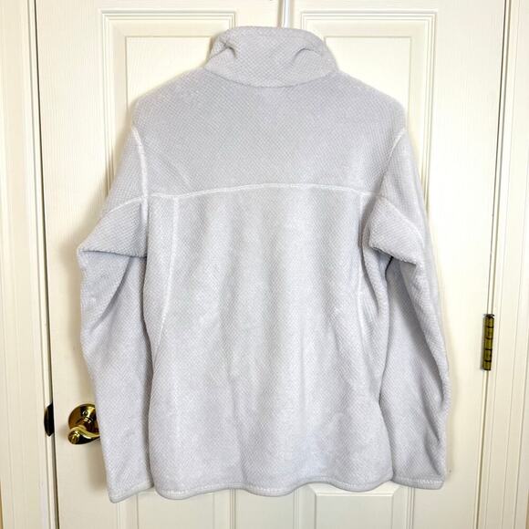 Patagonia Women’s Synchilla Snap-T Fleece Pullover Jacket Off White Quarter Snap - Picture 2 of 4